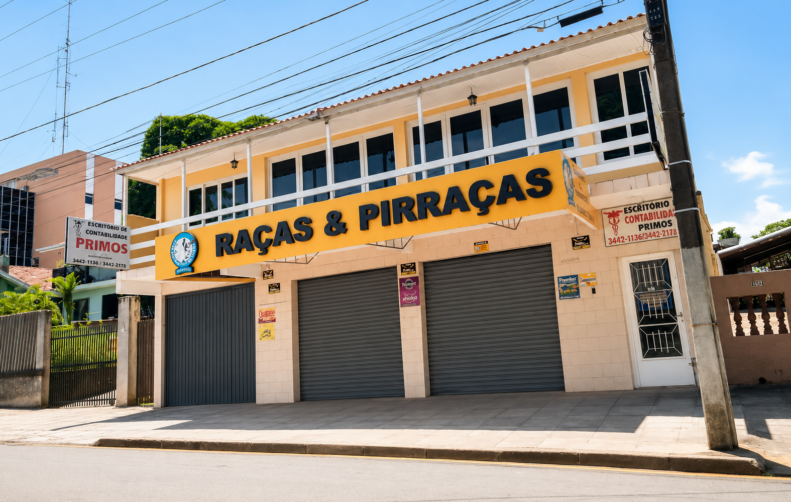 Equipe Raças e Pirraças cuidando de pets